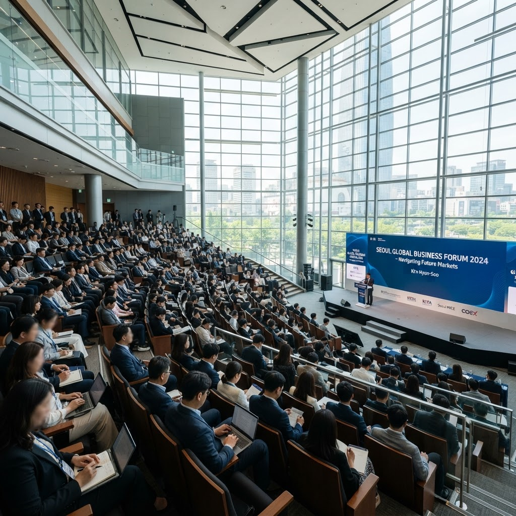 A modern Korean convention and corporate event space